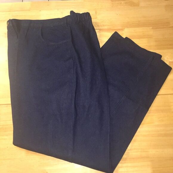 Terry Lewis Dark Denim Straight Leg Mom Jeans-Size L - Picture 1 of 8